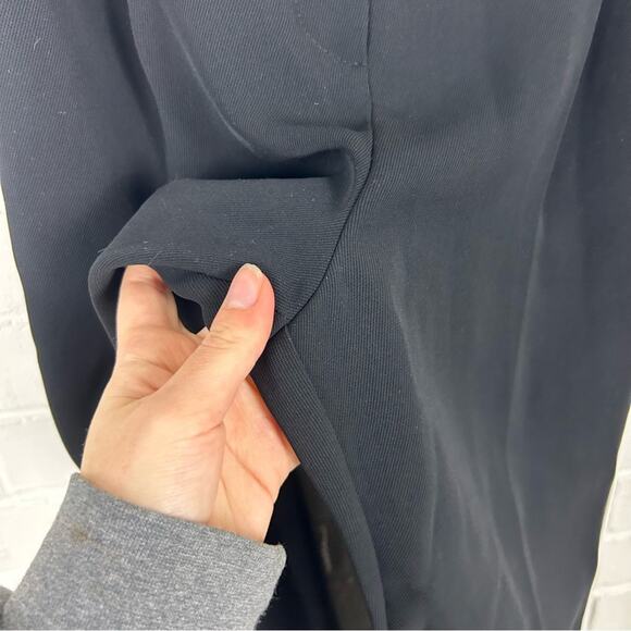 Topshop Black Stripe Trouser Pants Size 2 - Picture 9 of 11